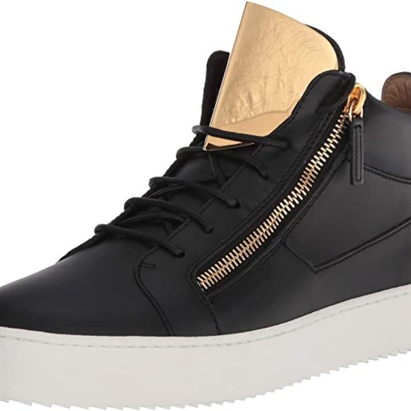 Giuseppe Zanotti Nero Black May London Birel RU00031 Sz. 7.5 Men\'s Sneakers